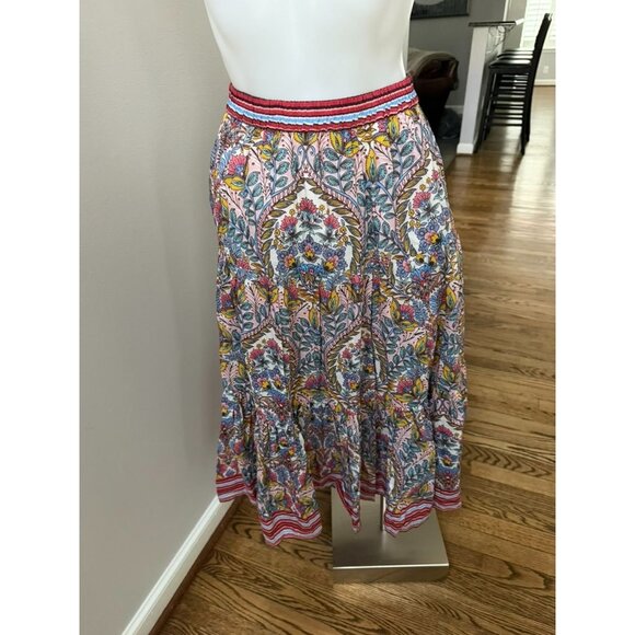 M.A.B.E. Pia all over boho print midi skirt S - Picture 1 of 3